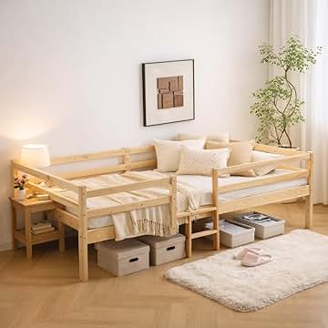 Amazon.co.jp: 柵付きベッド